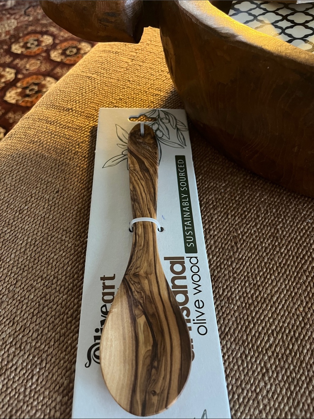Olivewood Serving Spoon - Natural Wood Grain